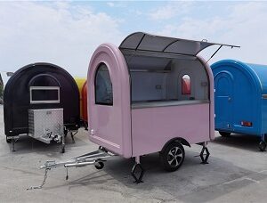 food cart, coffee cart, food trailer, hot dog cart