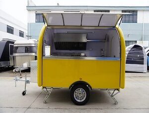 food cart, coffee cart, food trailer, hot dog cart